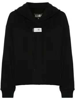 MM6 Maison Margiela: Чёрная толстовка 