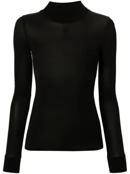 Courrèges: Чёрный топ 