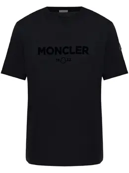 Moncler: Чёрная футболка 