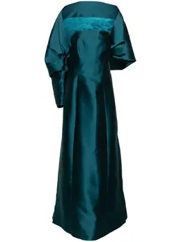 Alberta Ferretti: Атласное платье 