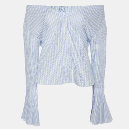 Jacquemus: Голубой топ 