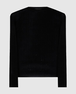 Balenciaga: Чёрный свитер  BB