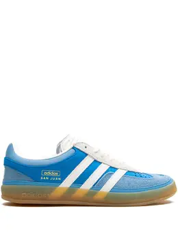 adidas: Голубые кроссовки  Gazelle Indoor