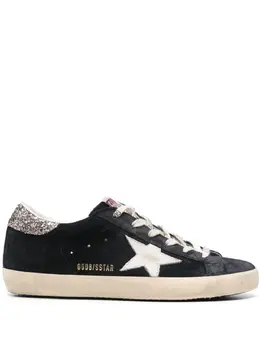 Golden Goose: Голубые кроссовки  Super Star