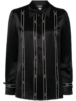 CHANEL Pre-Owned: Рубашка с принтом 