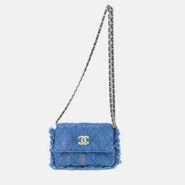 Chanel: Голубой клатч 