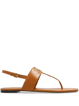 Tory Burch: Коричневые сандалии  Eleanor