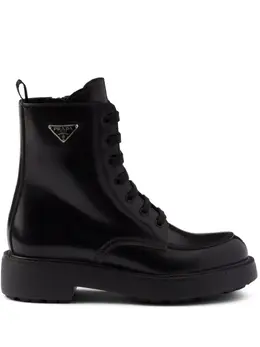 Prada: Чёрные ботинки 