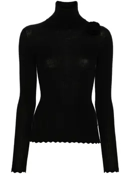 Blumarine: Свитер с растительным принтом 