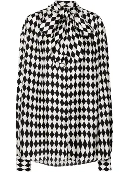 Balmain: Шёлковая рубашка 