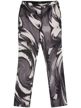 Versace Pre-Owned: Брюки с абстрактным принтом 