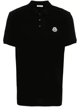 Moncler: Чёрное поло 