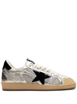 Golden Goose: Серебристые кроссовки  Ball Star
