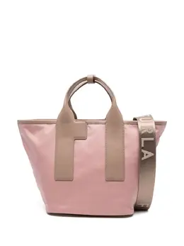Furla: Розовая сумка-шоппер  Piuma