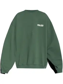VETEMENTS: Зелёный свитшот 
