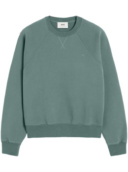 AMI Paris: Зелёный свитшот  Ami de Cœur