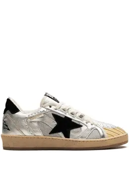 Golden Goose: Серебристые кроссовки  Ball Star