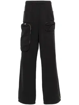 MM6 Maison Margiela: Чёрные брюки 