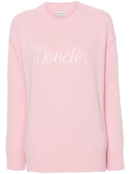 Moncler: Розовый свитер 