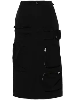 MM6 Maison Margiela: Чёрная юбка 