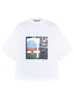 Jacquemus: Белая футболка 