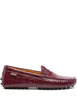 Tod's: Красные лоферы  Gommino Driver