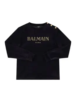 BALMAIN: Хлопковый свитшот 