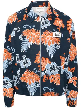 Maison Kitsuné: Куртка с растительным принтом 