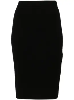 Saint Laurent: Юбка из шерсти 