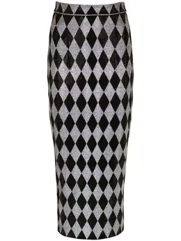 Balmain: Юбка миди 