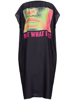 MM6 Maison Margiela: Шёлковая футболка 