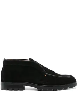 Santoni: Чёрные мокасины 