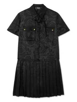 Versace: Плиссированное платье  Barocco