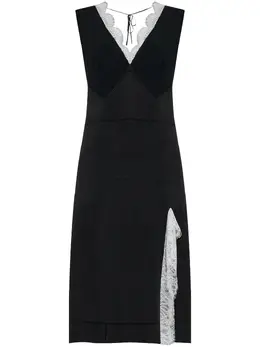 Victoria Beckham: Платье с v-образным вырезом 