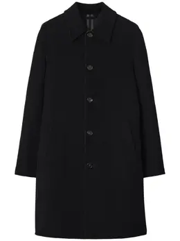 Burberry: Чёрное пальто 