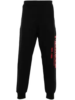 Alexander McQueen: Хлопковые брюки  Graffiti