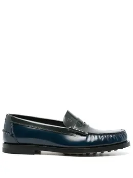 Tod's: Голубые лоферы 