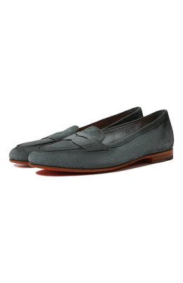 Santoni: Тёмные лоферы 
