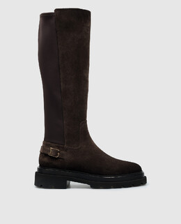 Santoni: Коричневые сапоги 