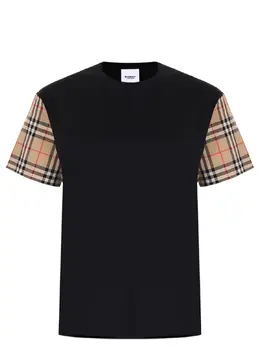 BURBERRY: Хлопковая футболка 