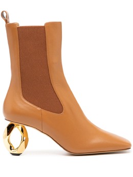 JW Anderson: Коричневые ботинки  Chain