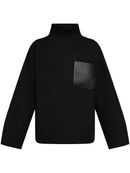 JW Anderson: Кожаный свитер 