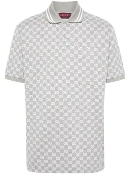 Gucci: Жаккардовое поло  GG
