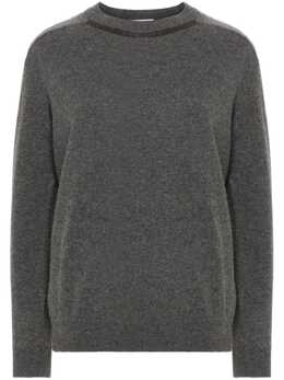 Brunello Cucinelli: Тёмный свитер  Monili