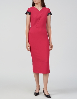 ROLAND MOURET: Розовое платье 