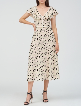 GIAMBATTISTA VALLI: Бежевое платье 