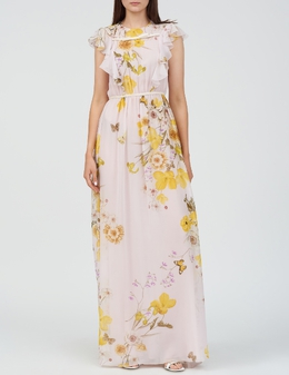 GIAMBATTISTA VALLI: Бежевое платье 