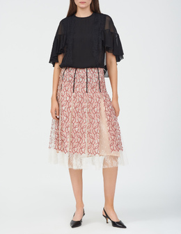 GIAMBATTISTA VALLI: Многоцветная юбка 