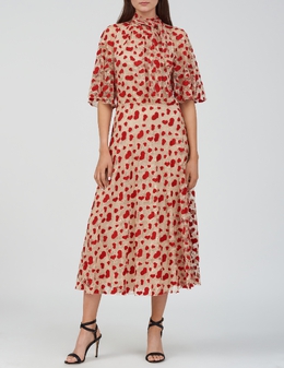 GIAMBATTISTA VALLI: Бежевое платье 