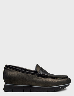 SANTONI: Сірі мокасини 
